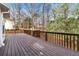 Spacious wooden deck perfect for outdoor gatherings and enjoying backyard views at 113 Willow Hill Ln, Stockbridge, GA 30281