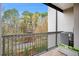 Enjoy the views from this outdoor balcony with wrought iron railings with a view of the street at 50 Biscayne Nw Dr # 5112, Atlanta, GA 30309
