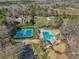 Aerial view of community tennis courts and pool at 215 Morning Glory Rdg, Canton, GA 30115