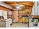 A spacious workshop with ample storage and shelving units, workbench, and tools at 215 Morning Glory Rdg, Canton, GA 30115