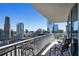 Spacious balcony providing stunning panoramic views of the city skyline at 3338 Peachtree Ne Rd # 2405, Atlanta, GA 30326