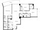 Detailed floor plan showing layout of primary bedroom, other bedrooms, living spaces, and bathrooms at 3338 Peachtree Ne Rd # 2405, Atlanta, GA 30326