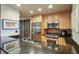 Modern kitchen with stainless steel appliances, stone countertops, and ample cabinetry at 3338 Peachtree Ne Rd # 2405, Atlanta, GA 30326