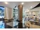 Sophisticated condo lobby featuring sleek black and white floors and a comfortable seating area at 3338 Peachtree Ne Rd # 2405, Atlanta, GA 30326