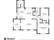 Floor plan showcasing the layout of the second floor featuring dimensions and room names at 2126 Jernigan Se Dr, Atlanta, GA 30315