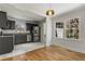 Well-lit kitchen featuring stainless steel appliances and gray cabinets at 2126 Jernigan Se Dr, Atlanta, GA 30315