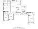 Detailed floor plan showcasing the layout of this home's living spaces and bedrooms at 455 Ellesmere Way, Buford, GA 30518