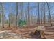Inviting backyard featuring a playground, picnic table, and mature trees, creating a playful and relaxing outdoor environment at 1621 Telfair Chase Way, Lawrenceville, GA 30043