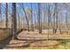 A spacious backyard area enclosed by a wooden fence, offering privacy and a natural setting surrounded by trees at 245 Raleigh Way, Villa Rica, GA 30180