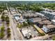 Aerial view of a well-maintained neighborhood with diverse housing, tree-lined streets, and organized parking at 472 Martin Se St # 1, Atlanta, GA 30312
