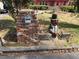 Unique brick mailbox post accompanied by a vintage garden statue feature at 1404 Aniwaka Sw Ave, Atlanta, GA 30311