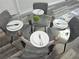Dining area featuring a modern table and chairs set with silverware at 215 Piedmont Ne Ave # 304, Atlanta, GA 30308