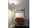 Home study featuring a modern desk, task lighting, and stylish decor at 215 Piedmont Ne Ave # 304, Atlanta, GA 30308