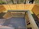 This is a shot of the new back porch with wood railing at 1735 Derry Sw Ave, Atlanta, GA 30310