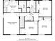 Second floorplan displaying the layout of bedrooms, bathrooms, and laundry areas with dimensions at 2018 Sugar Maple Ln, Woodstock, GA 30189
