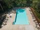 Aerial view of community pool with lounge chairs, perfect for summer relaxation and recreation at 3851 Westwick Nw Way, Kennesaw, GA 30152