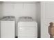 Laundry room with side-by-side washer and dryer and storage at 372 Mulberry Se Row, Atlanta, GA 30354