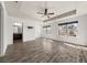 Spacious primary bedroom with tray ceiling and ensuite bath at 372 Mulberry Se Row, Atlanta, GA 30354