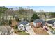 An aerial perspective displaying houses, trees, and a street highlighting the home's positioning at 4554 Alaspair Ln, Acworth, GA 30101