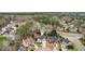 Aerial shot showcasing homes with mixed materials, well-manicured lawns, and a neighborhood layout at 4554 Alaspair Ln, Acworth, GA 30101