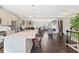 Beautiful kitchen island has seating and flows into the dining and living areas at , Duluth, GA 30096