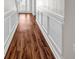 Hallway features laminate flooring and decorative trim at 4970 Wewatta Sw St, Atlanta, GA 30331