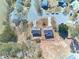 Aerial view of two homes with large backyards in a cul-de-sac at 1484 Highland Bluff Ct, Suwanee, GA 30024