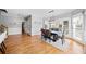 Dining room with hardwood floors and natural light at 302 Meadow Lark Xing, Canton, GA 30114