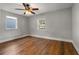 Inviting bedroom with hardwood floors, ceiling fan, and a peaceful ambiance at 1090 Harwell Nw St, Atlanta, GA 30314