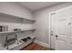 Storage room with built in shelving and access to the backyard at 1090 Harwell Nw St, Atlanta, GA 30314