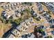 Community aerial view highlighting residential streets, mature trees, and neighborhood design at 273 Amylou Cir, Woodstock, GA 30188