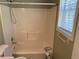 Clean bathroom with a shower-tub combination and adjacent toilet at 1848 San Gabriel Ave, Decatur, GA 30032