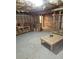 A spacious unfinished basement provides ample room for future expansion and creative design at 210 Vintage Dr, Covington, GA 30014