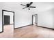 Bright living room with new paint and refinished hardwood floors at 1463 Rockmoor Ct, Stone Mountain, GA 30088