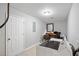 Laundry room with modern washer and dryer with space for home office at 3776 Bromolow Trl, Lawrenceville, GA 30044