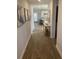 Entryway featuring hardwood floors and stylish decor with view to kitchen at 740 Great Oak Pl, Villa Rica, GA 30180