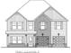 Blueprint of a two-story house with a symmetrical facade and gable roof at 740 Great Oak Pl, Villa Rica, GA 30180