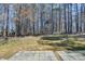 The backyard of the home offers a wooded boundary at 4654 Webster Way, Acworth, GA 30101