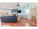Spacious living room with vaulted ceiling, fireplace, and beautiful natural lighting at 775 Freeman Dr, Covington, GA 30016