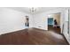 Spacious dining room with hardwood floors and elegant trim at 985 Lake Haven Ct, Roswell, GA 30076