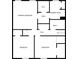 Floor plan showing the layout of the primary bedroom, bath, and hall at 3278 Winter Wood Ct, Marietta, GA 30062