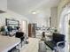 Eat-in kitchen featuring stainless steel appliances and bar stool seating at 46 W Belle Isle Rd, Atlanta, GA 30342