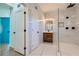 Contemporary bathroom with a walk-in shower, modern vanity, stylish fixtures, and sleek design for a luxurious feel at 548 Fletcher St, Atlanta, GA 30310