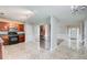A stainless refrigerator is one of the modern amenities in this kitchen at 1909 Sawgrass Dr, Hampton, GA 30228