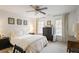 Bright bedroom with a ceiling fan, neutral walls and carpet at 1101 Collier Nw Rd # V3, Atlanta, GA 30318