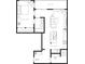 Layout showcasing one bedroom, one bathroom, and an open kitchen living space at 567 Ponce De Leon Ne Ave # 404, Atlanta, GA 30308