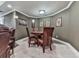 Cozy basement featuring plush carpeting, a game table, and comfortable seating, perfect for relaxation at 1009 Fairway Seven, Villa Rica, GA 30180