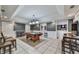 Spacious finished basement with a pool table and tile flooring, perfect for entertaining and recreation at 1009 Fairway Seven, Villa Rica, GA 30180