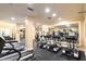 Fitness center featuring treadmills, ellipticals and weights at 1850 Cotillion Dr # 1008, Atlanta, GA 30338