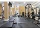 Community gym with weight machines and free weights at 1850 Cotillion Dr # 1008, Atlanta, GA 30338
